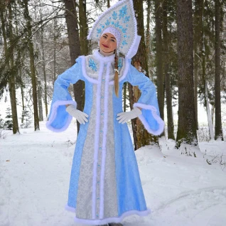 Снегурочка голубая костюм