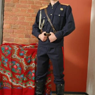  Казачий военный мундир (гимнастерка, штаны, фуражка)