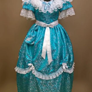 Женское платье в стиле бидермейер
