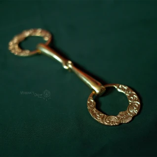 Золотой ажурный трензель 14