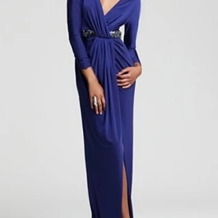 Платье Hoaglund new york Blue Yewely Long Dress