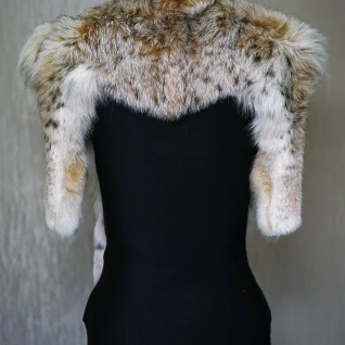 Пелерина из меха рыси