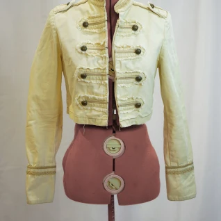 Болеро милитари молочное