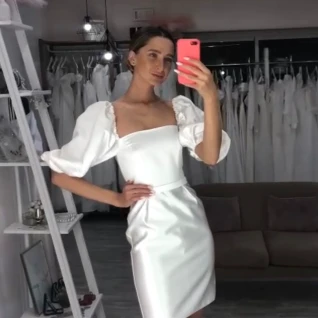 Платье свадебное Лия Атлас