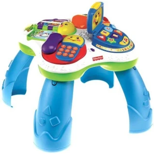 ОБУЧАЮЩИЙ СТОЛИК "СМЕЙСЯ И УЧИСЬ", FISHER PRICE СИНИЙ
