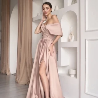 Платье вечернее Альбина Золотое