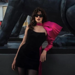 Платье вечернее Луиза Фуксия