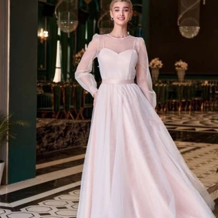 Платье вечернее Жаклин Бежевое