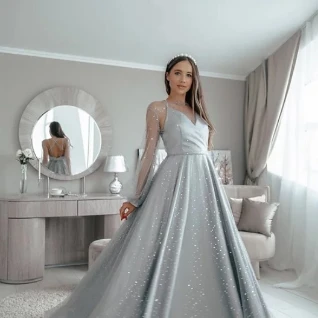 Платье вечернее Диона grey