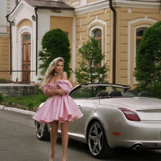 Платье вечернее Андромеда пудра