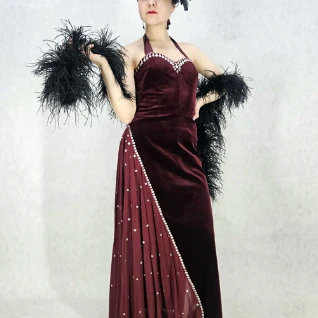 ПЛАТЬЕ РЕТРО 20-30 годы (стиль Голливуд) №3