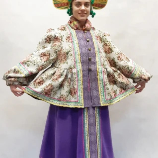 РУССКИЙ НАРОДНЫЙ КОСТЮМ БОЯРСКИЙ (флис+гобелен) №2