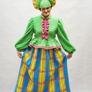 "РУССКИЙ НАРОДНЫЙ КОСТЮМ ""Дымковская игрушка"" (флис) №1"