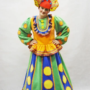 "РУССКИЙ НАРОДНЫЙ КОСТЮМ ""Дымковская игрушка"" (флис) №2"