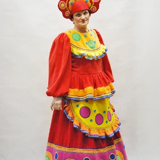 "РУССКИЙ НАРОДНЫЙ КОСТЮМ ""Дымковская игрушка"" (флис) №4"