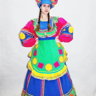 "РУССКИЙ НАРОДНЫЙ КОСТЮМ ""Дымковская игрушка"" (флис) №6"