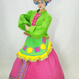 "РУССКИЙ НАРОДНЫЙ КОСТЮМ ""Дымковская игрушка"" (флис) №7"