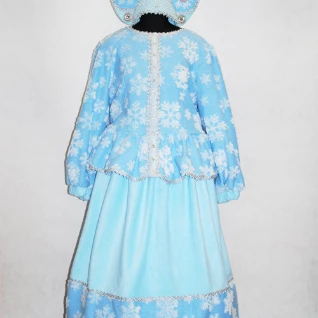 КОСТЮМ СНЕГУРОЧКИ ДЛЯ УЛИЦЫ №2 (флис, мех)