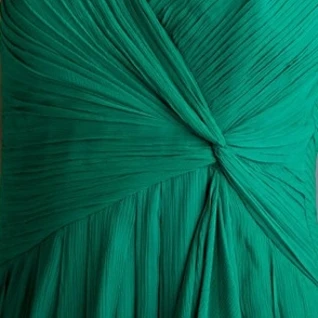 Платье BCBGMAXAZRIA Green Formal Dress Silk Ruched