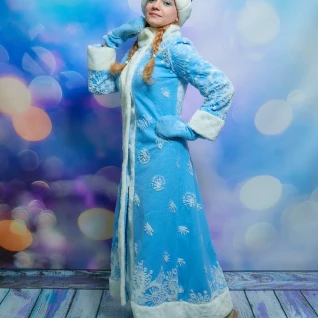 Снегурочка голубая костюм