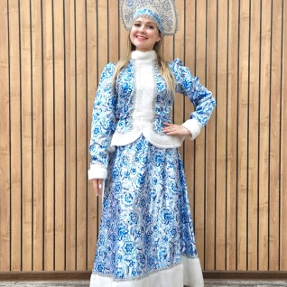 Снегурочка голубая гжель