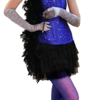 Бурлеск синий костюм