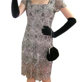 Гетсби серебро платье