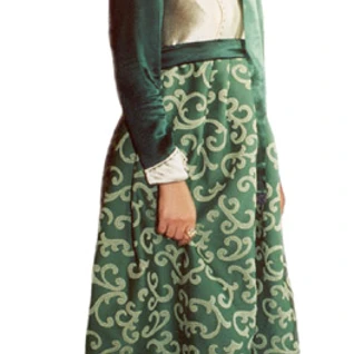 Платье историческое зеленое