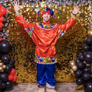 Скоморох русско-народный костюм