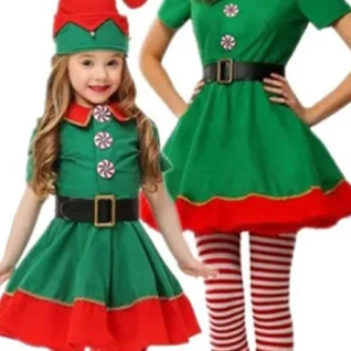 Эльф рождественский платье