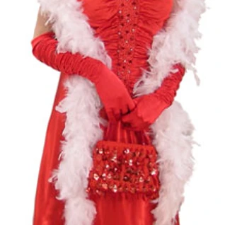 Красное вечернее платье