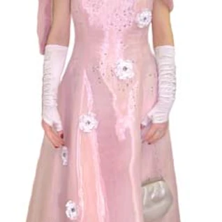 Платье розовое бальное