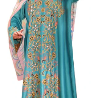 Платье восточное голубое