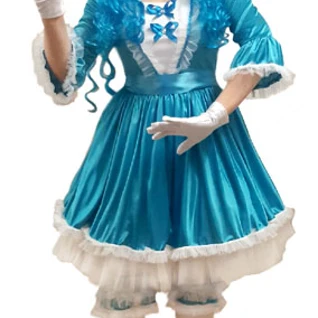 Мальвина голубая Костюм