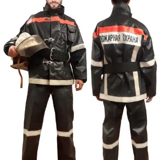 Пожарник черный костюм