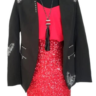 Платье красное