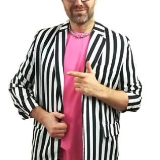 Пиджак полосатый