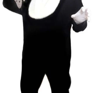 Kот черный бархатный Костюм