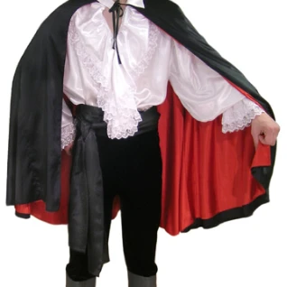 Зорро короткий плащ Костюм