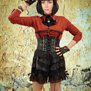 Стимпанк кружевные бриджи Костюм женский