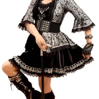 Стимпанк секси кринолин Костюм 