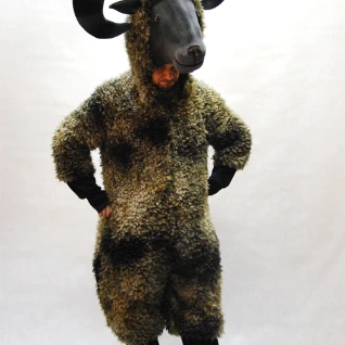 РОСТОВАЯ КУКЛА БАРАН (с открытым лицом)