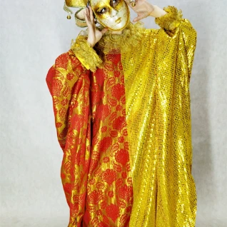 КОСТЮМ МАСКА ЗОЛОТОЙ ШУТ