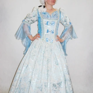 ПЛАТЬЕ РОКОКО (бирюзовая парча)