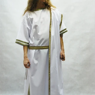КОСТЮМ ЗЕВСА №3 в комплекте: хитон (рубашка), плащ (гиматий), пояс.
