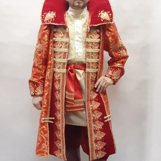 КОСТЮМ ЦАРЕВИЧ АЛЕКСЕЙ в комплекте: кафтан, рубашка, брюки, кушак, головной убор.