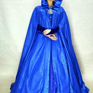 "ПЛАЩ С КАПЮШОНОМ ИСТОРИЧЕСКИЙ ЖЕНСКИЙ ""ВЕНЕЦИЯ"" (ТАФТА) №8"