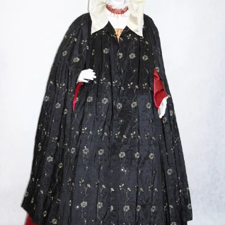 "ПЛАЩ С КАПЮШОНОМ ИСТОРИЧЕСКИЙ ЖЕНСКИЙ ""ВЕНЕЦИЯ"" (ТАФТА) №4"