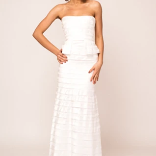белое платье BCBG