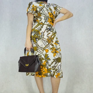 ПЛАТЬЕ 60-70-ых годов (крепдешин)